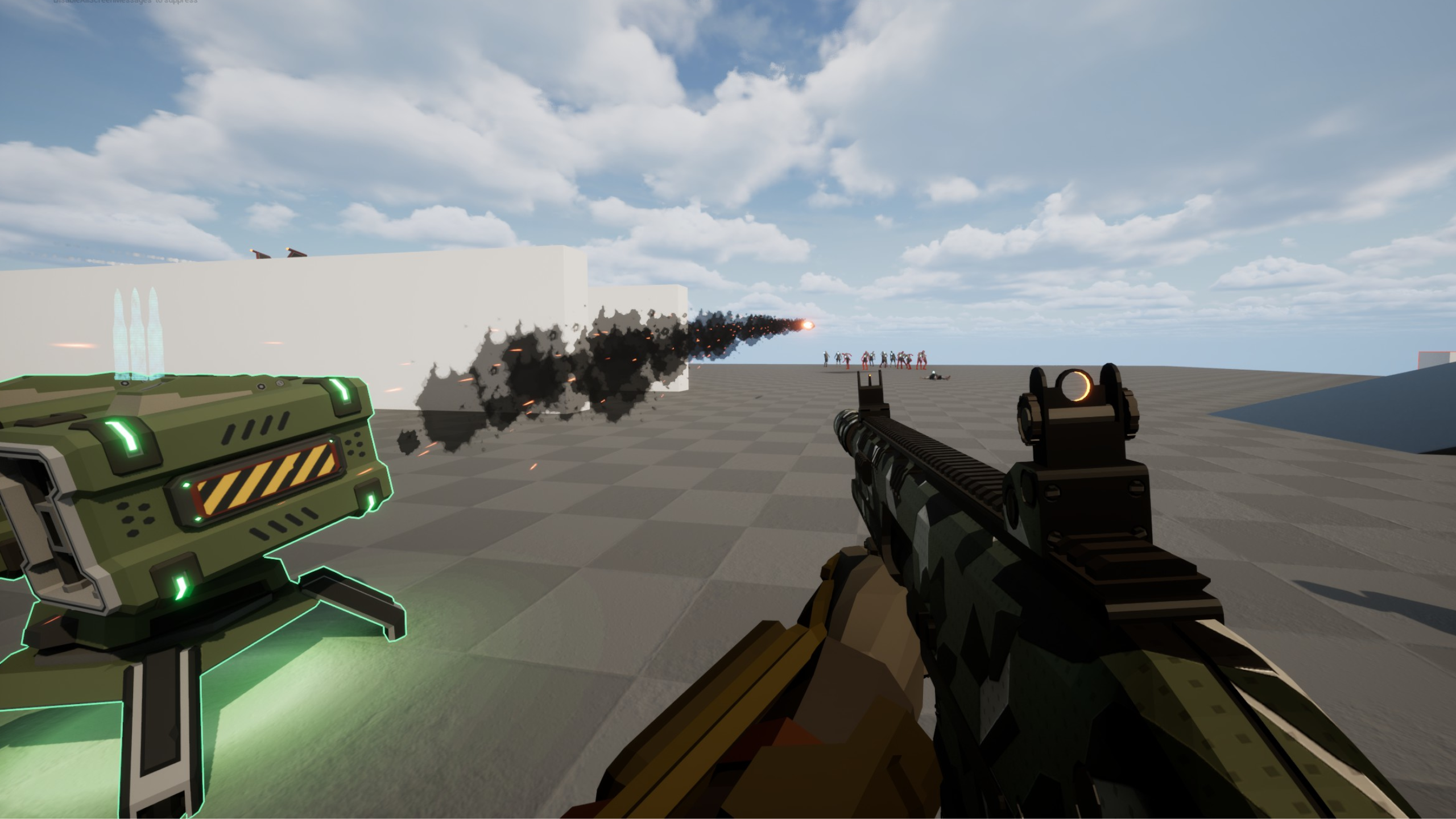 Action Shot of the Rocket Turret